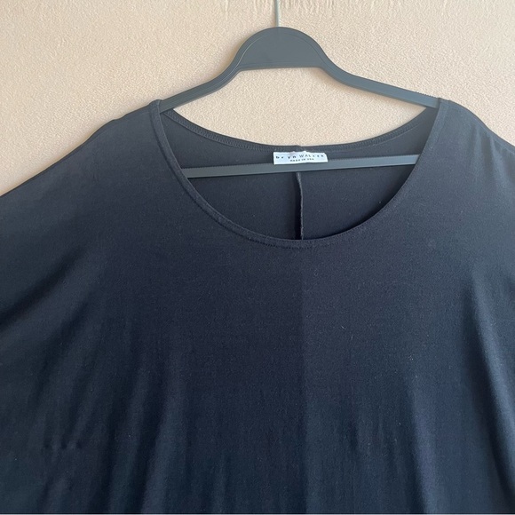 Bryn Walker Women’s Bamboo Lagom Oversized Relaxed Tunic Black Coastal Small - Picture 6 of 14